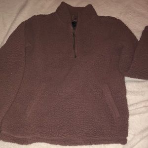 Abercrombie & Fitch Sherpa Pullover